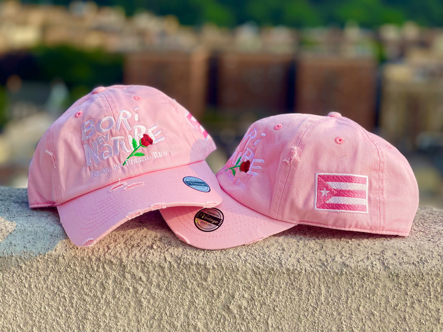 ladies pink dad hats